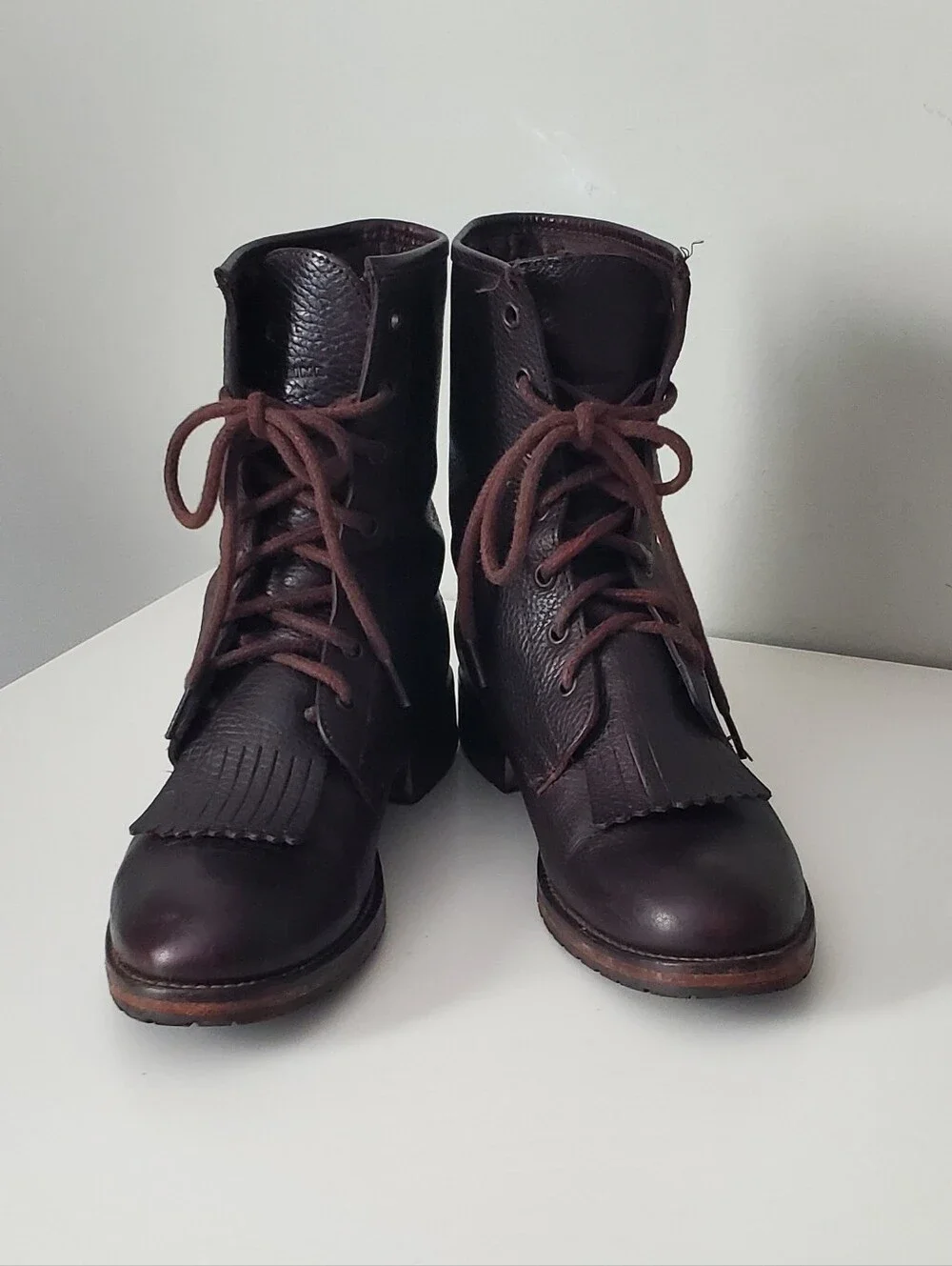 Wolverine Women's Leather Rosie Packer Style Brown Boots Size 9.5